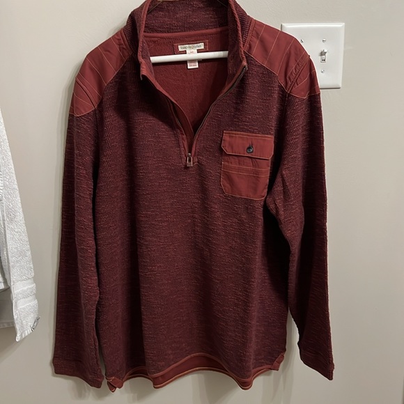 Large Carbon 2 Cobalt Half Zip Pullover - Picture 2 of 5